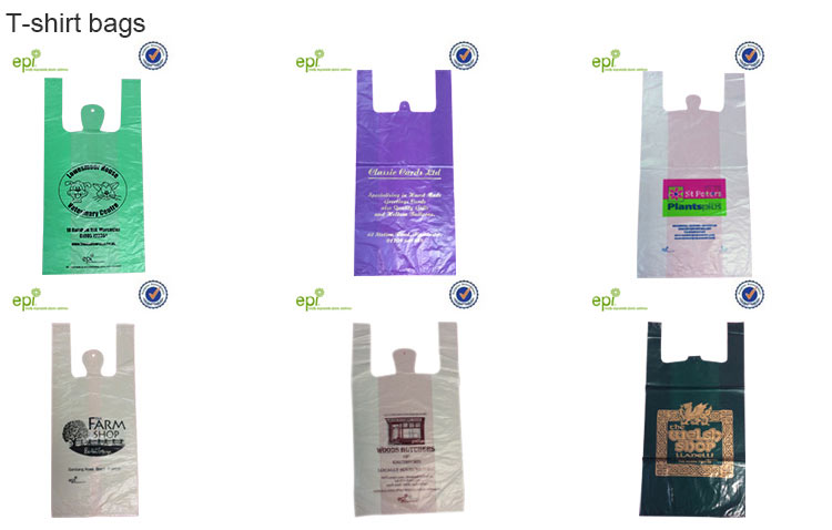 エコ- フレンドリーなbioderagdable使い捨てのプラスチック製のtシャツのショッピングバッグ問屋・仕入れ・卸・卸売り