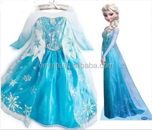 新しい到着女の子ドレス冷凍プリンセスエルザ衣装女の子服エルザ赤ちゃんドレスBC14184仕入れ・メーカー・工場