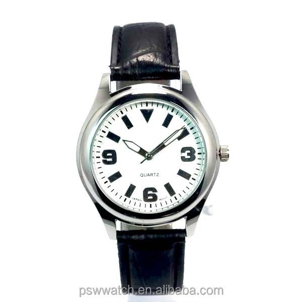 2015 Alibaba fashion arab number men watch high quality japan movt water resistant men watches