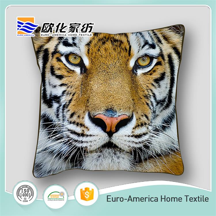 中国サプライヤー猫デザインデジタル印刷動物正方形枕クッション仕入れ・メーカー・工場