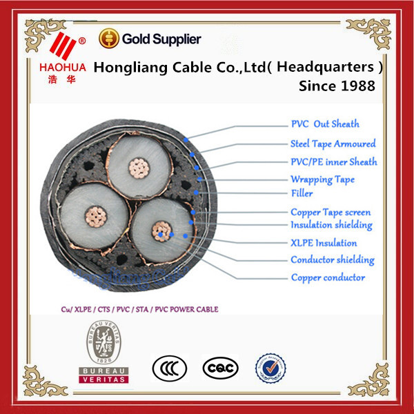 銅導体11kv3*240mm2sta装甲電源ケーブル仕入れ・メーカー・工場