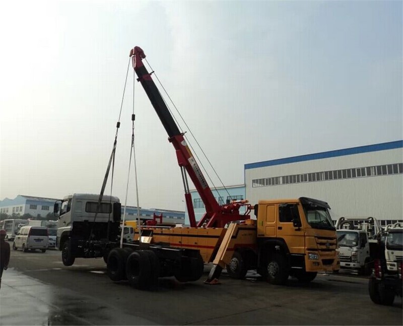 20 ton SINOTRUK heavy duty tow truck under lift wrecker truck 