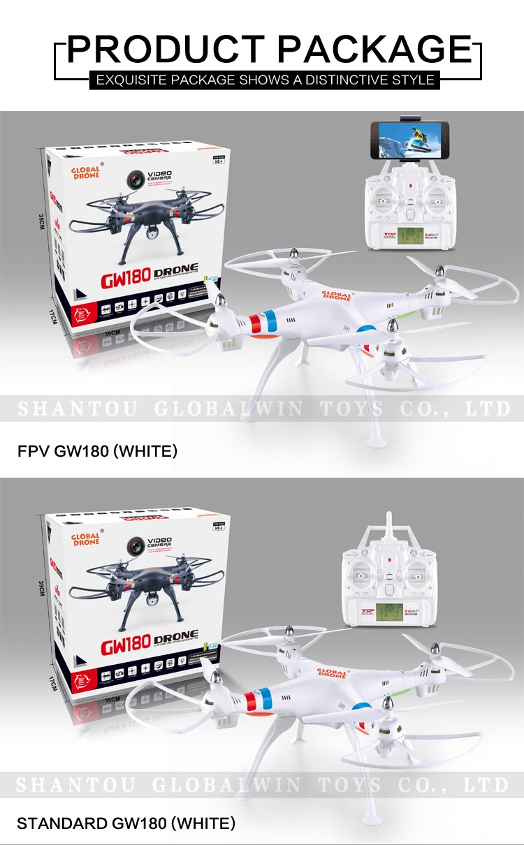 New arrived RC FPV Drone GW180HC/ GW180HW ,6 Gyro Stable Quadcopter with One Key Return and One Key Up & Down Function .jpg