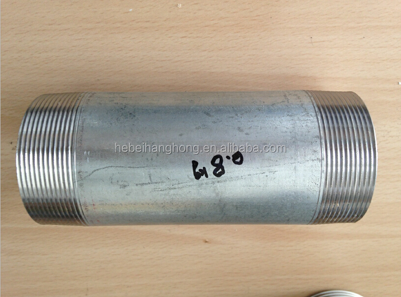 2 12 Inch Bsp Thread Hot Dipped Galvanized Pipe Coupling Nipples Buy