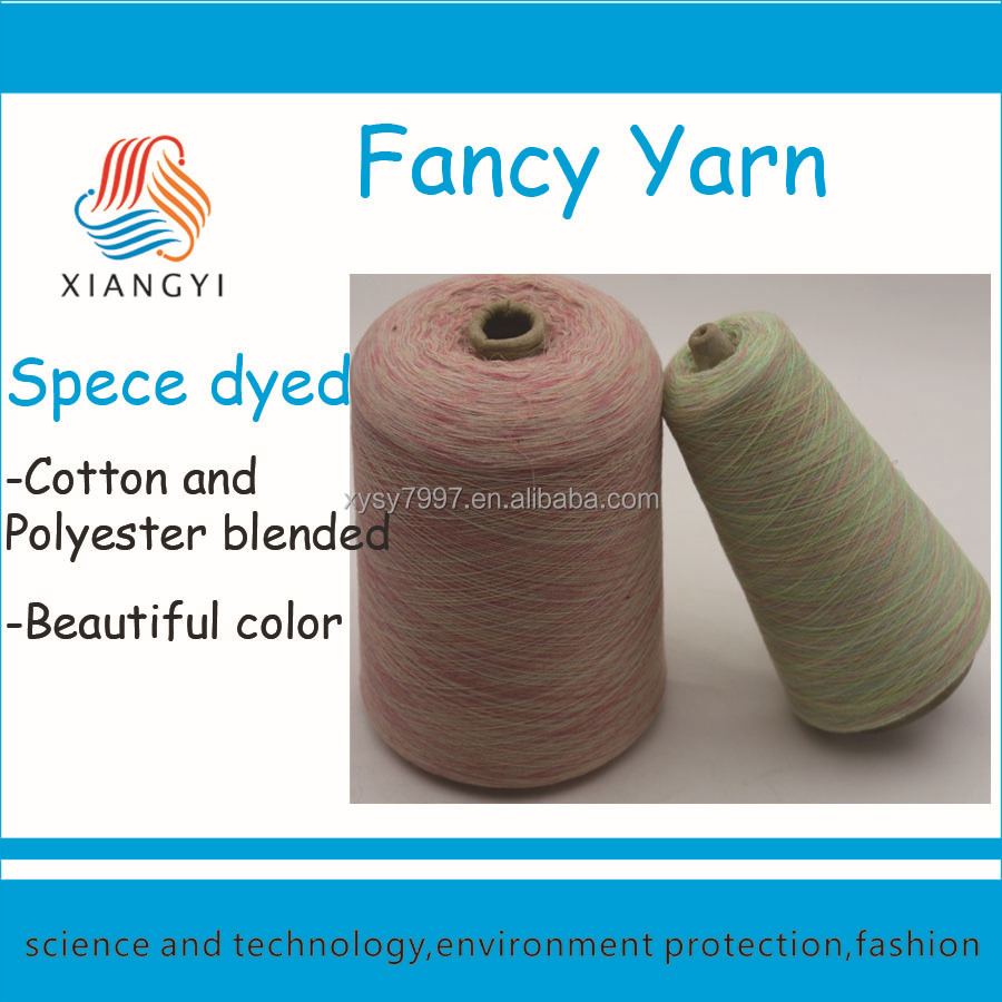 wholesale tc blended space dyed fancy yarn