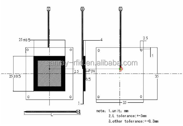 全体の販売オリジナルメーカー小売・- 1dbiセラミックアンテナuhf帯rfidリーダーのためのハンドセット