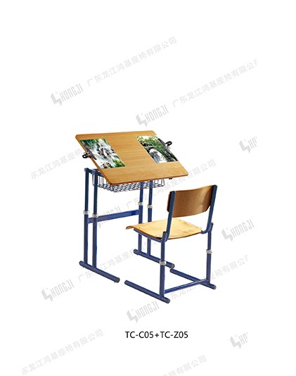 小学校調節可能な学生机と椅子TC-C05 + TC-Z05-L仕入れ・メーカー・工場