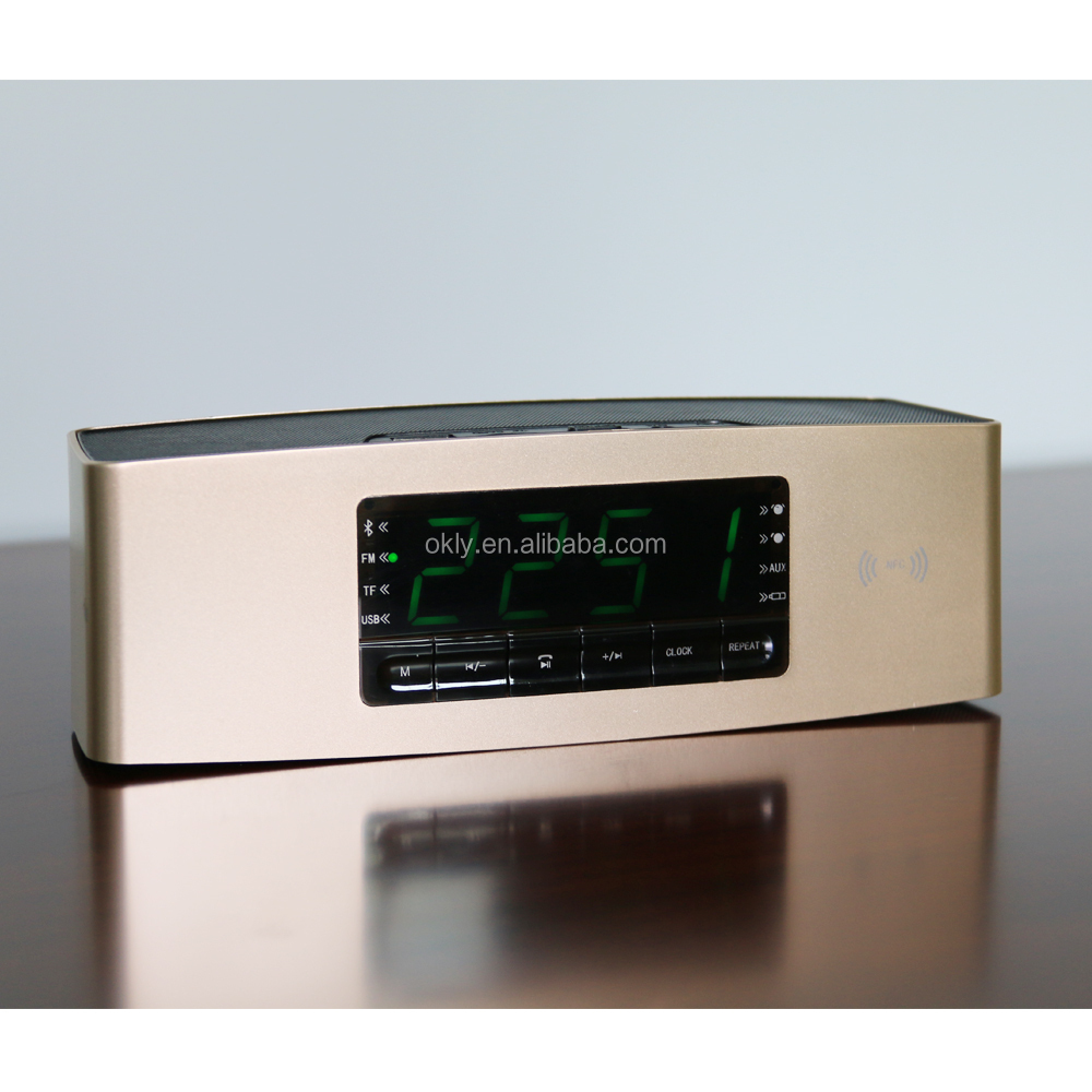 7イン1ポータブルミニブルートゥーススピーカーtfusb付きアラームクロックラジオ機能aux仕入れ・メーカー・工場
