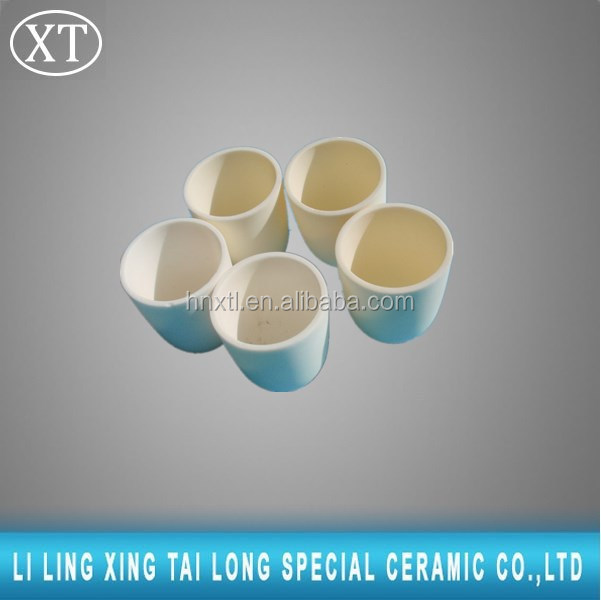 custom high 99% alumina smelting ceramic crucible