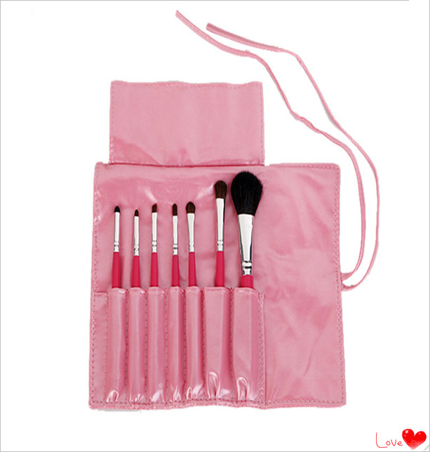 プロの天然の動物の毛7pcs/set4色化粧品メイクアップブラシセット女性のための 問屋・仕入れ・卸・卸売り