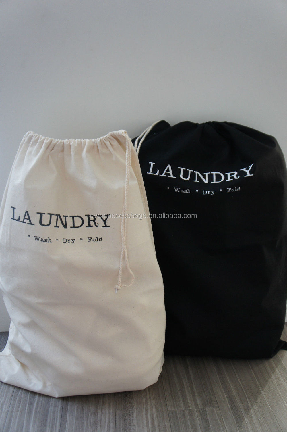 ナイロン100％刺繍ランドリー大学生用巾着袋仕入れ・メーカー・工場