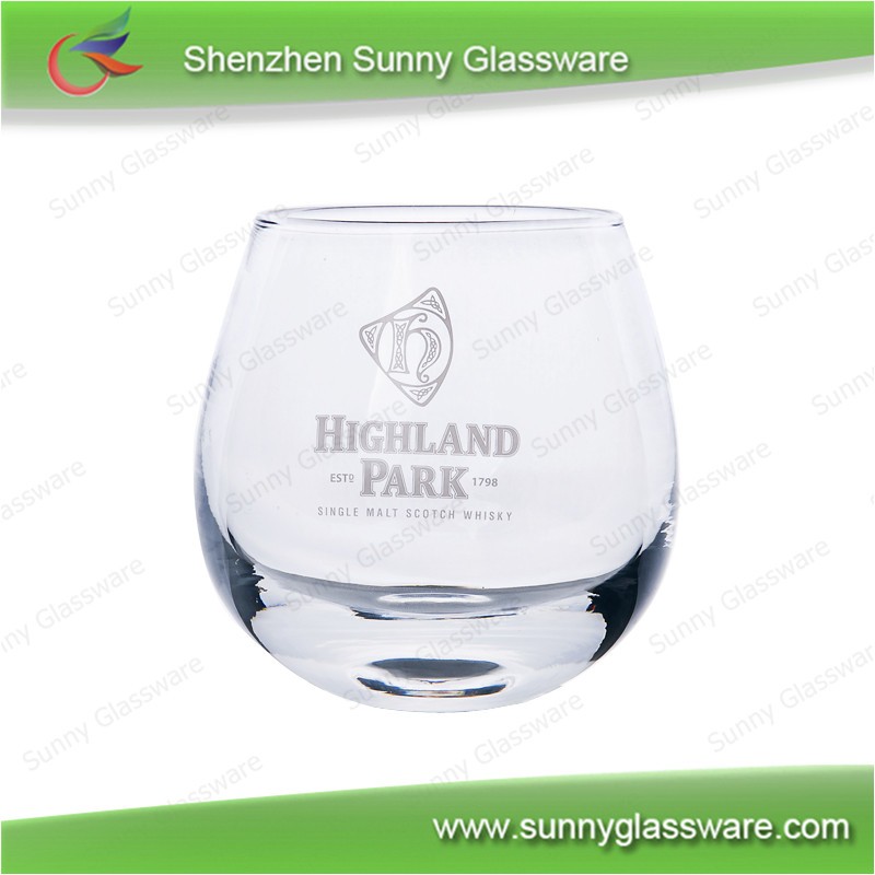Hot sale crystal whiskey glass rocking whiskey glass