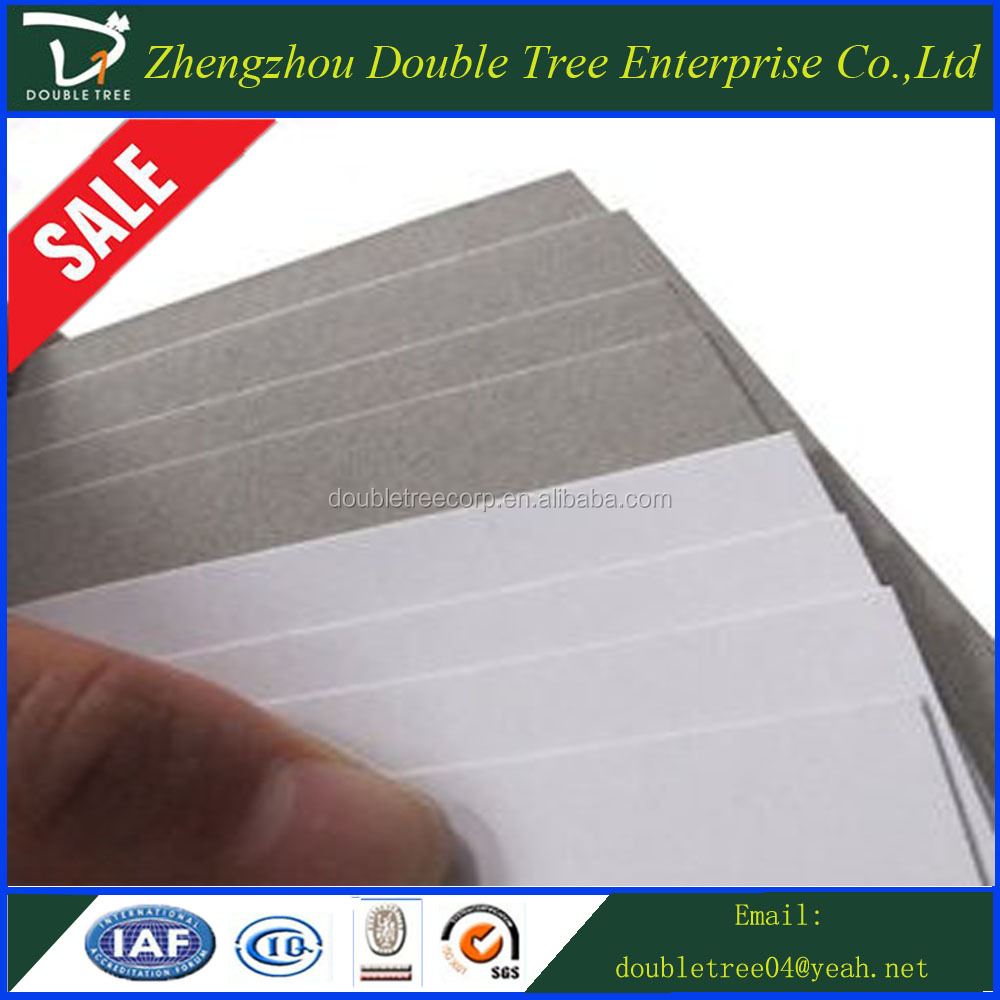 hard board clay coated grey back duplex paper board in rolls