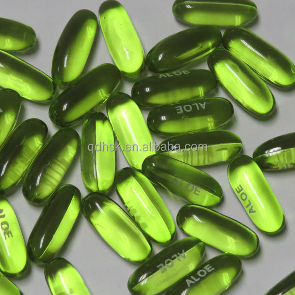 GMP aloe vera soft capsule with private label
