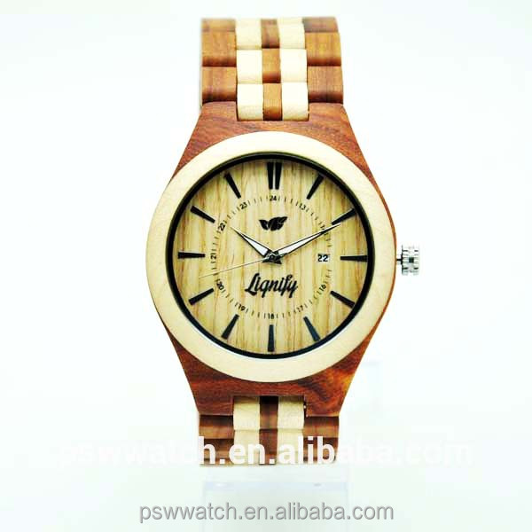 fresh Japan quartz wood bamboo watch