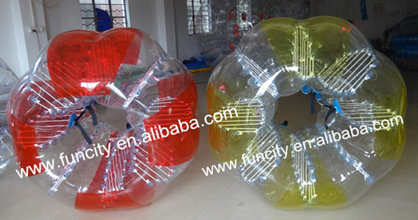 Custom inflatable bubble football, hot sale body zorbing