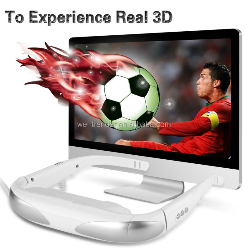 ビデオグラスモニターのアイウェアのための真の3dpcゲームと立体視2d3d映画/3dインテリジェントビデオアイウェア問屋・仕入れ・卸・卸売り