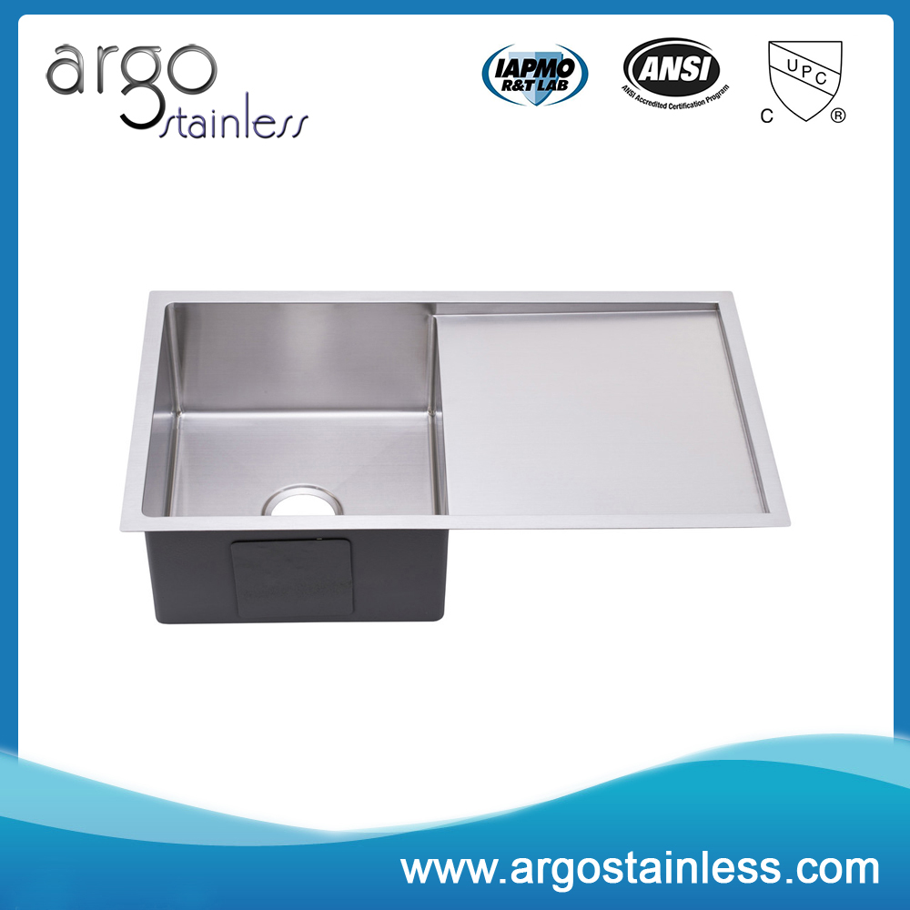 High quality handcrfated topmount stainless steel kitchen sink with ...