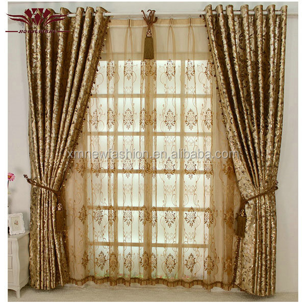 家の装飾のカーテン/デザイン金メッキのビロードのカーテンの生地仕入れ・メーカー・工場