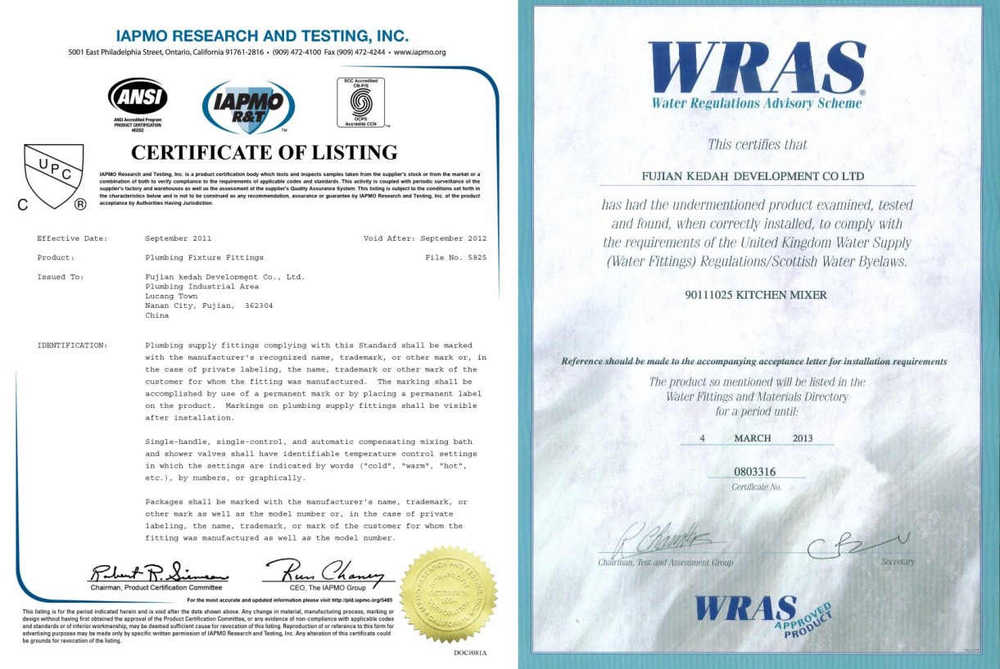 certificate Cupc wras