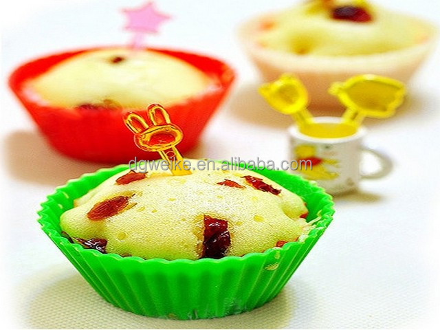 Colorful Silicone Cup Bakeware for cake decorating