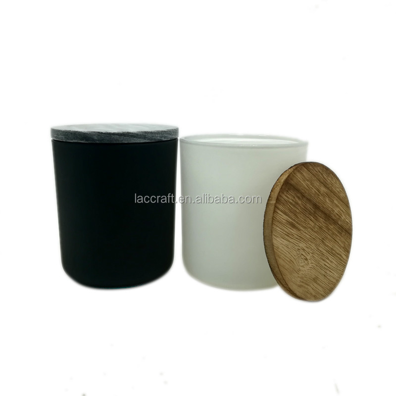 Most Popular 12oz Matte Black Candle Jar Decorative Glass Candle Jar
