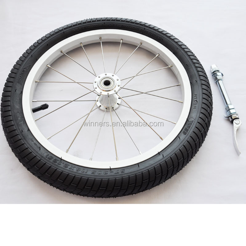 16 pouce 16x2.125 large acier spoke jardin panier vélo roue de la