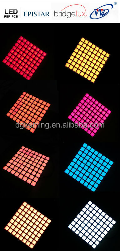 Full color red green blue square 8x8 dot array led rgb dmx led matrix