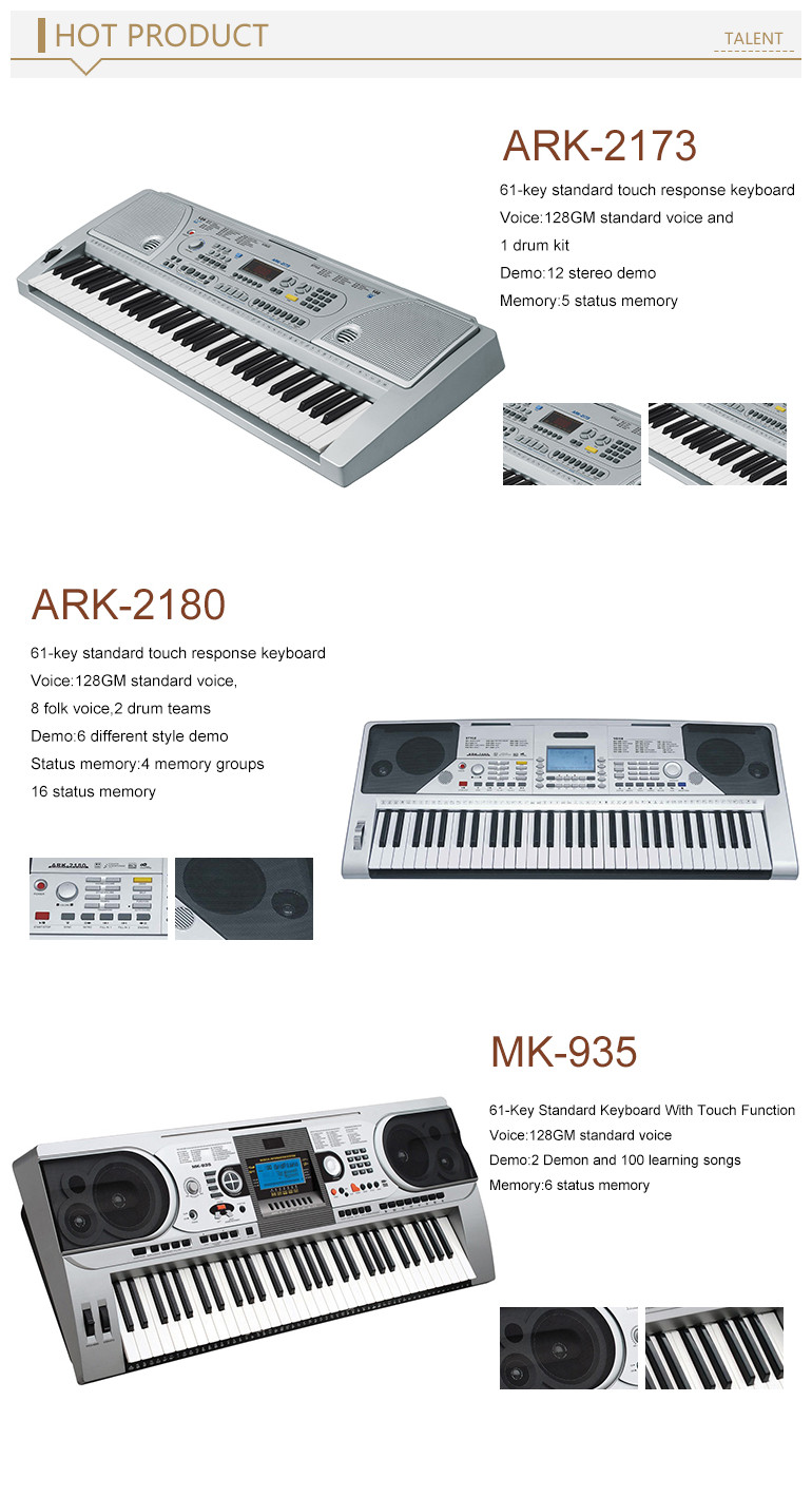 卸売新しいスタイル201561音楽電気キーキーボード仕入れ・メーカー・工場