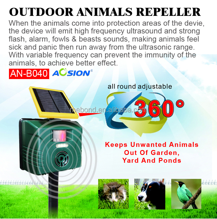 Energy Saving Solar Ultrasonic Electronic Pigeon Repeller/anti Bird