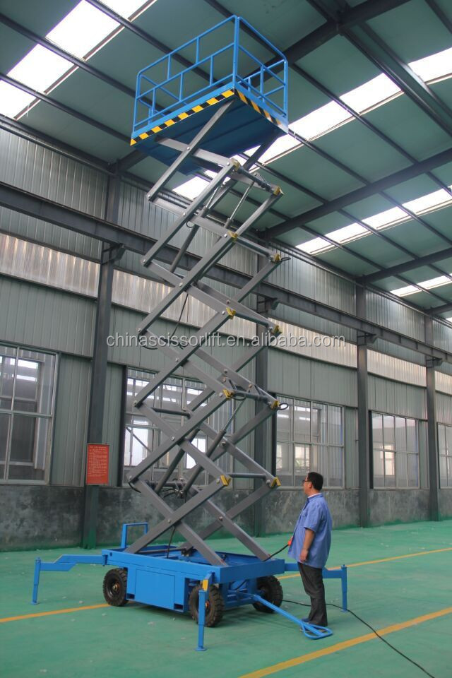 10M Mobile Electric Scissor Lift/Hydraulic Scissor Lift Platform