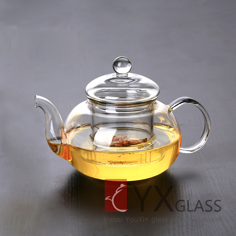 販売上の250ミリリットル2015茶のガラスポット! 透明な耐熱ティーポットとガラスのティーポット仕入れ・メーカー・工場