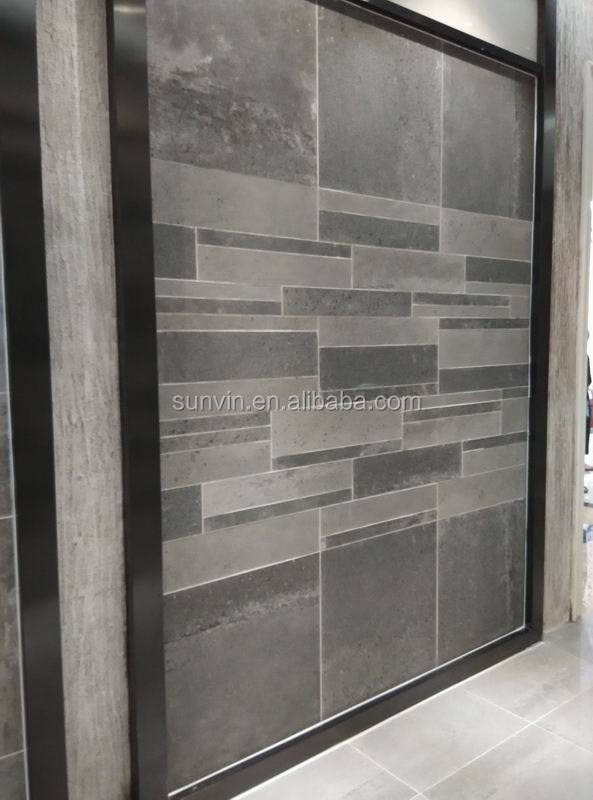 60x60cm, 60x30cm grijze kleur cement serie anti slip badkamer en ...