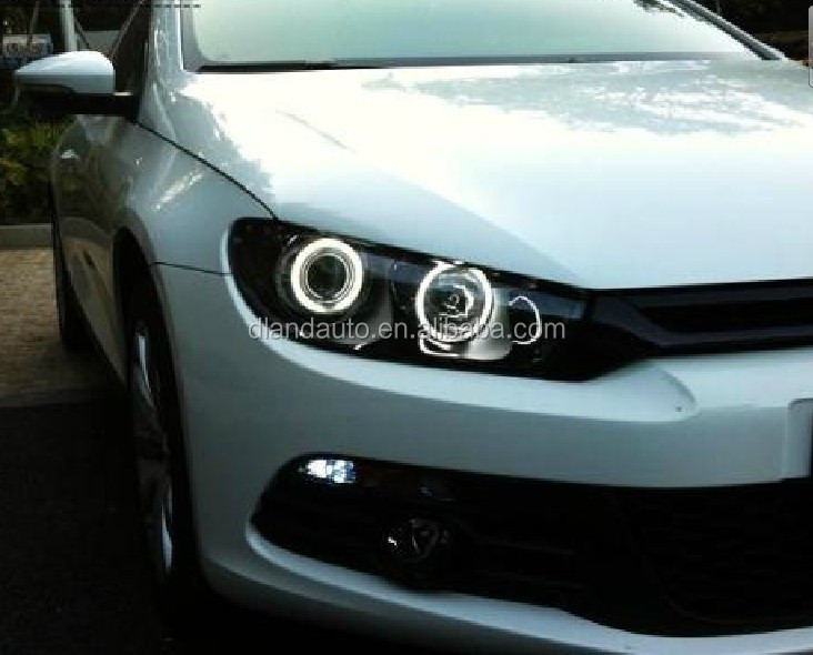 Dland Scirocco Angel Eye Headlamp Headlight,With Evil Eye And Bixenon