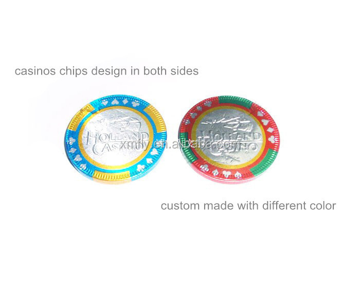 Bulk Chocolate Chips Choco Coin Candy With Casinos Chips Design,China