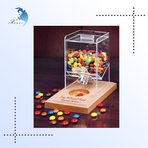 Stores Double Tier Ring Shape Desktop Clear Acrylic Lollipop Display Stand