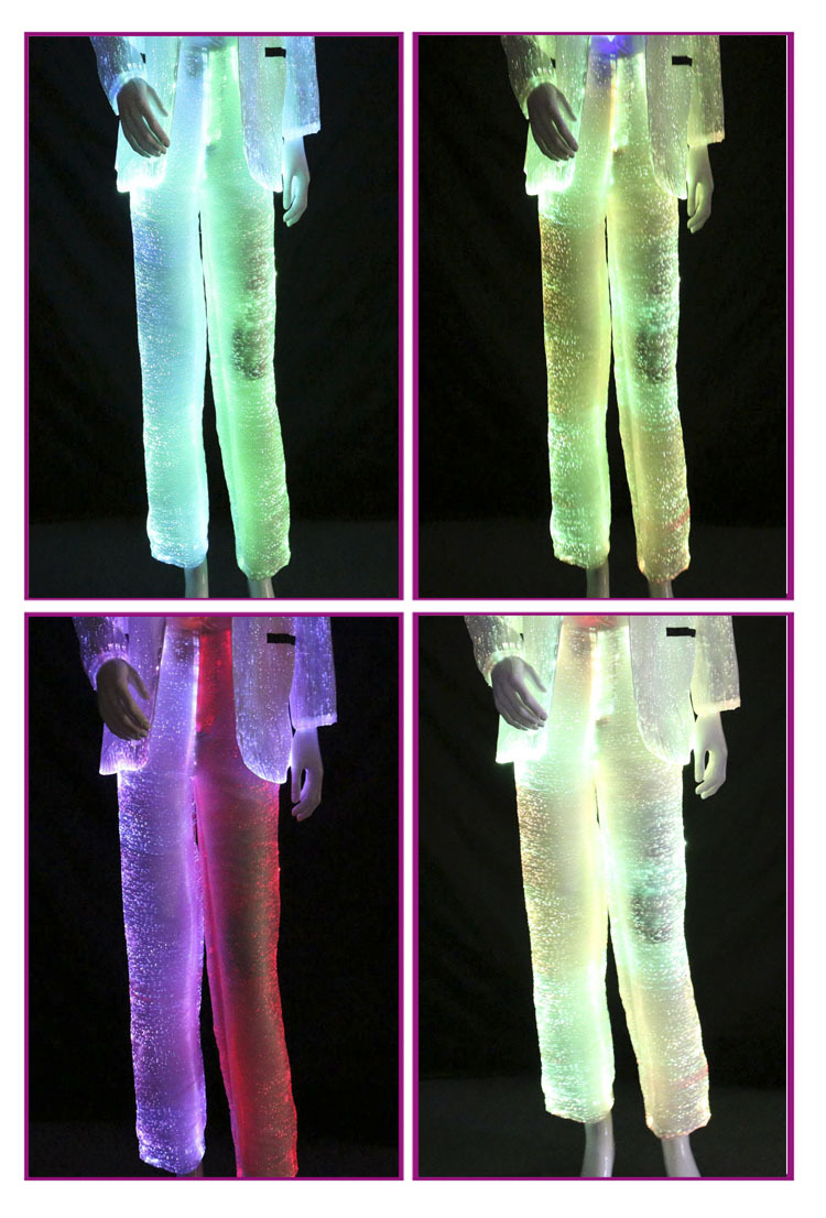 繊維の服新しい発光光学性能/プロムに着ていくドレスロングパンツスーツ素材ファブリック仕入れ・メーカー・工場