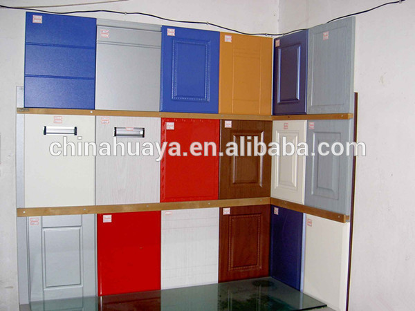 Estilo moderno de alto brillo lacado mueble cocina puerta de ...