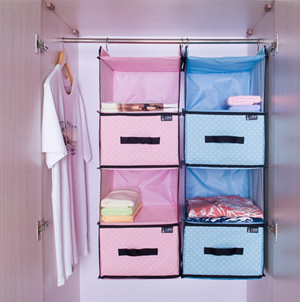 Closet Storage Hanging Closet Organizer 4 Shelves With 2 Drawers Buy