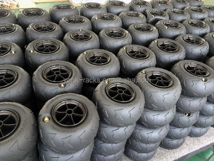 9" Pneumatic Pvc Beach Wheels Tyre Kayak Cart Trolley Wheels Buy
