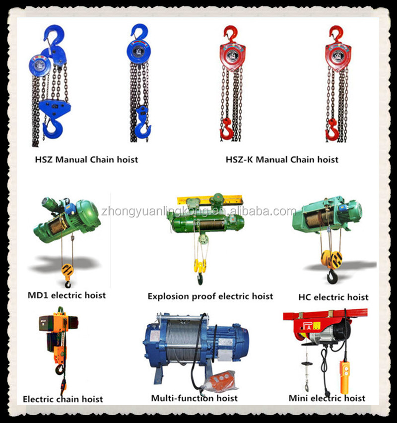 Hszチェーンホイスト/チェーンブロック1トン2トントン1053トントンのクレーンフックブロック仕入れ・メーカー・工場