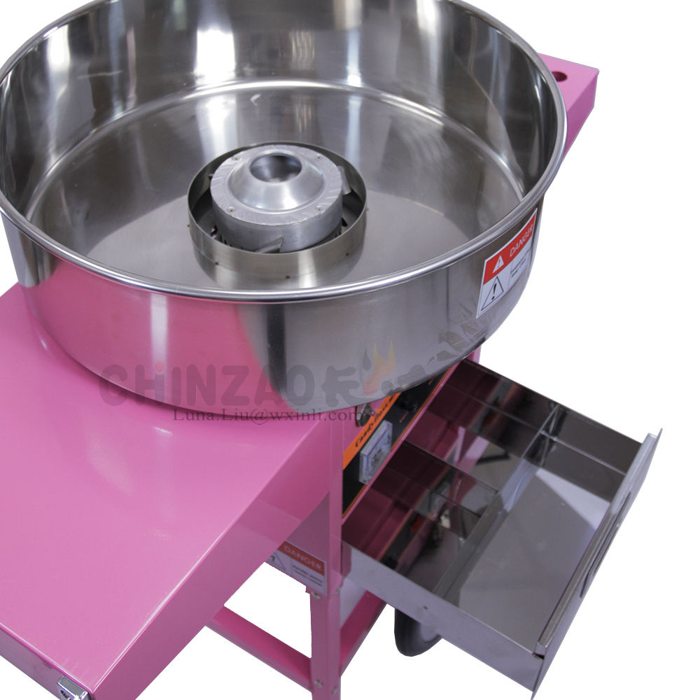 綿菓子製造機/綿菓子メーカーが付いているピンクのカート/商業綿菓子製造機仕入れ・メーカー・工場