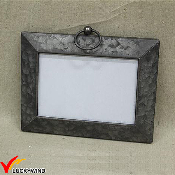 Vintage Rectangle Galvanized Tin Photo Picture Frame Buy Tin Photo