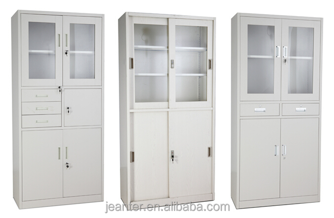 Half Glass Door Medical Office Filing Cabinets For Dubai Kuwait