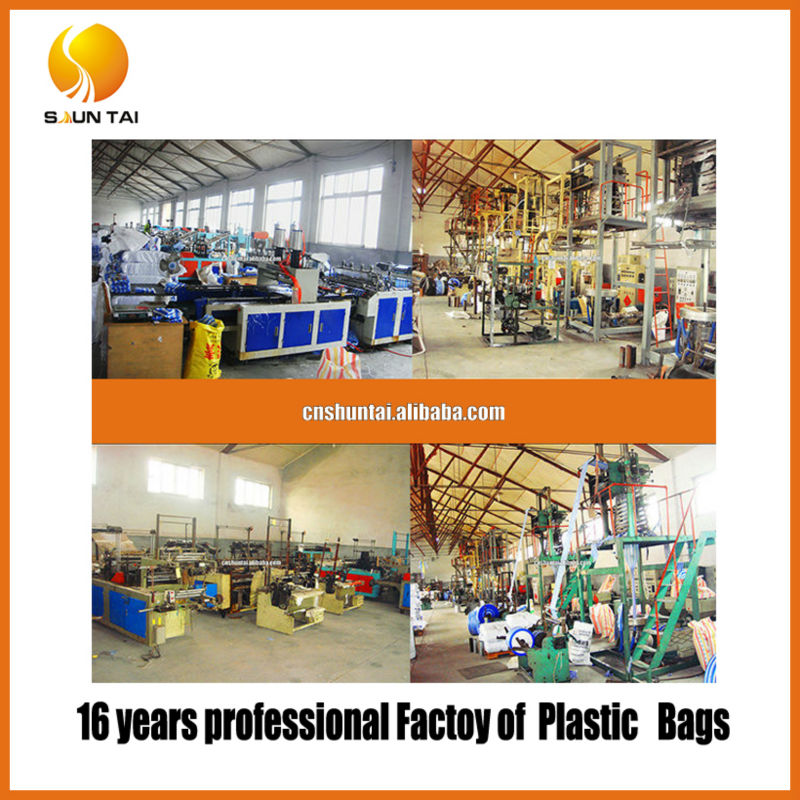 recycled HDPE handle shopping plastic bags certified by SGS