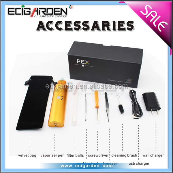 2014 high quality product ecigarden e cigarette dry herb pex