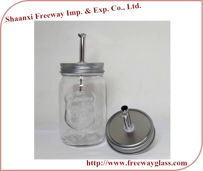 Oil & Vinegar Glass Mason Jar With Stainless Steal Lid Buy Olive Oil