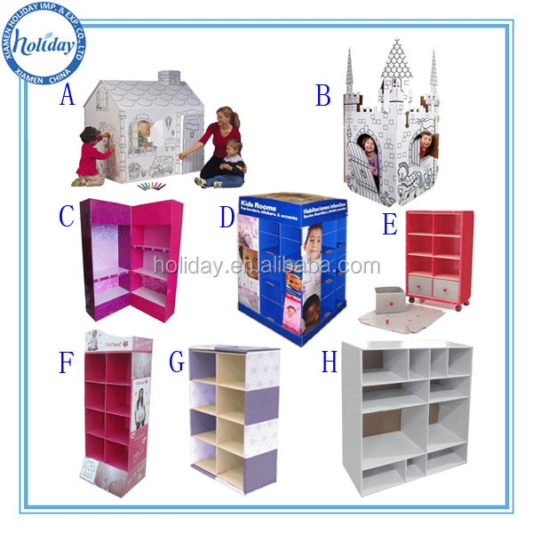 Wine shape cardboard display stand,display rack for red wine