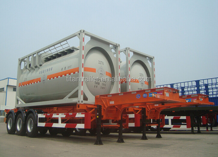 20 Feet ISO sulfuric acid Tank Container with PE lined