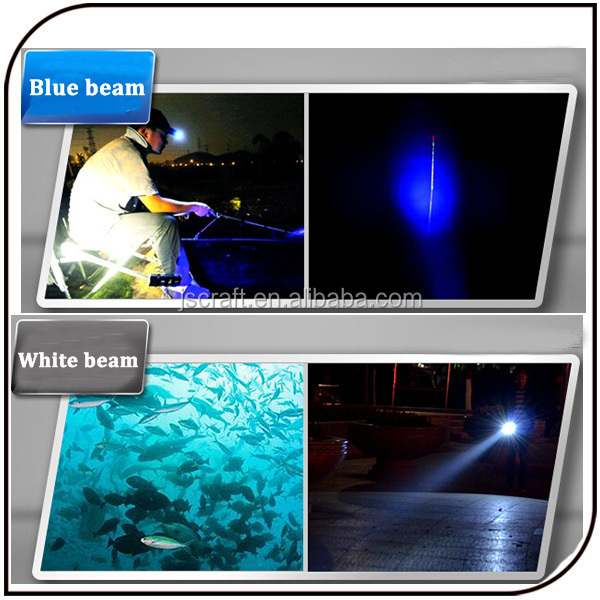 防水15w3モードと懐中電灯充電式ミニ釣り夜釣りにデュアル光ビーム仕入れ・メーカー・工場